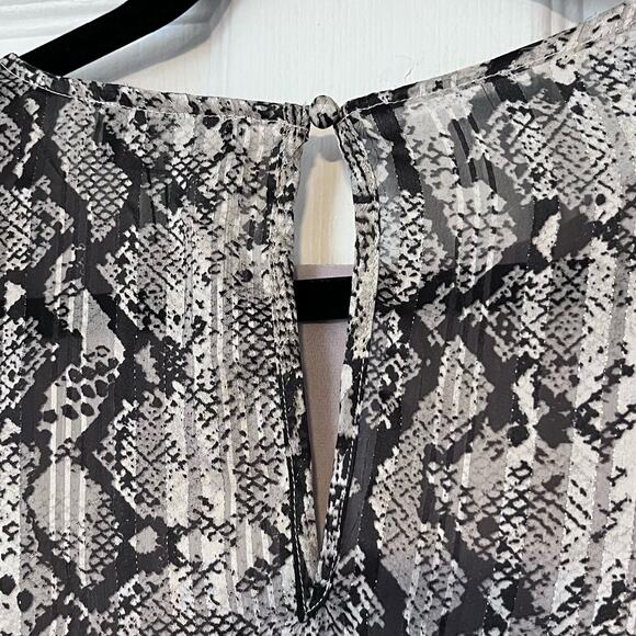 Dress Forum Shadow Stripe Python Print Blouse - Size S - Picture 5 of 8